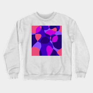 Abstract Blob Pattern Crewneck Sweatshirt